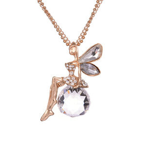 Fairy Butterfly Angel Crystal Necklace Jewelry 289